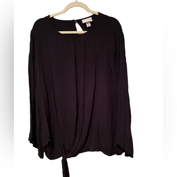 Ava & Viv Black Plus Size Top Shirt Size 2X - Picture 1 of 6